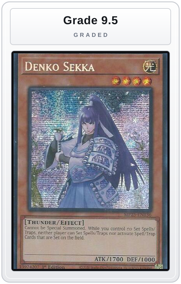 Graded - Denko Sekka — Grade 9.5 graded overlay