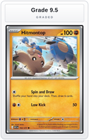 Graded - Hitmontop - 102/217 — Grade 9.5 graded overlay