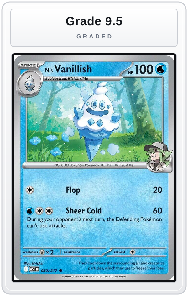 Graded - N's Vanillish — Grade 9.5 graded overlay