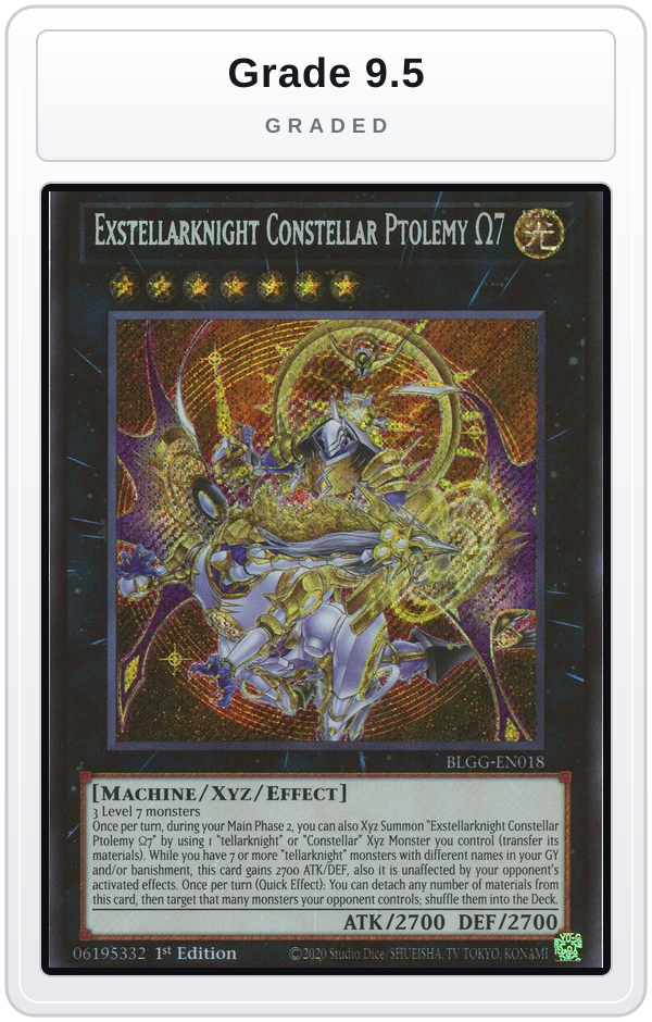 Graded - Exstellarknight Constellar Ptolemy Omega 7 — Grade 9.5 graded overlay