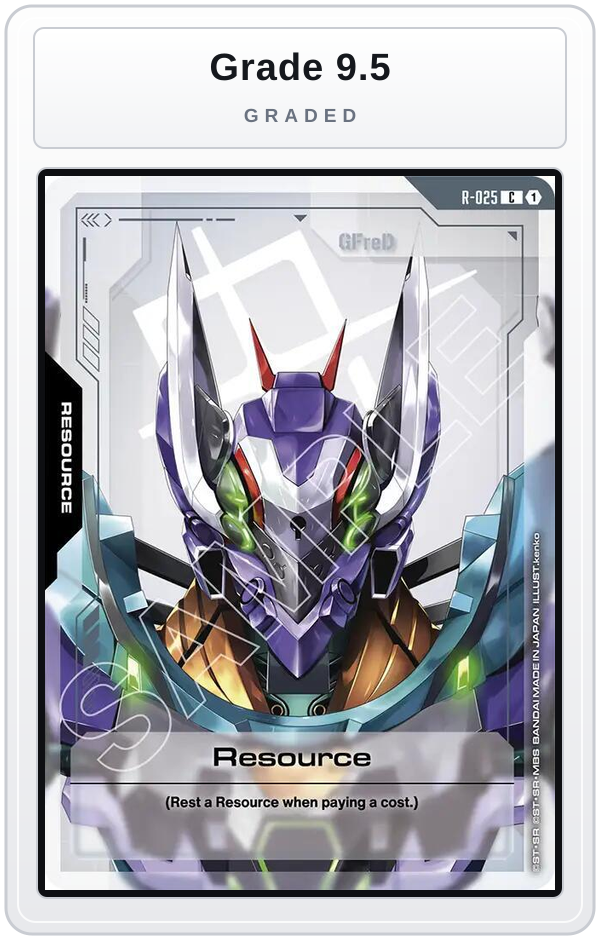 Graded - Resource (R-025) — Grade 9.5 graded overlay