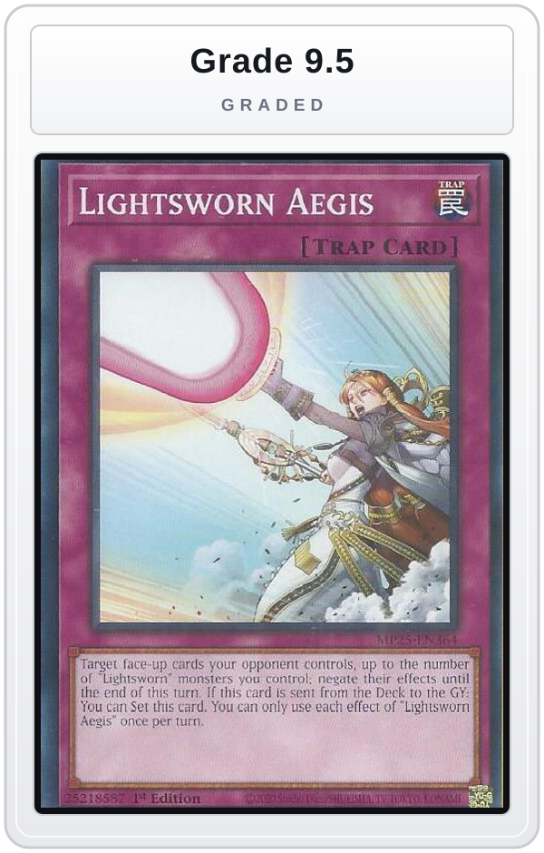 Graded - Lightsworn Aegis — Grade 9.5 graded overlay