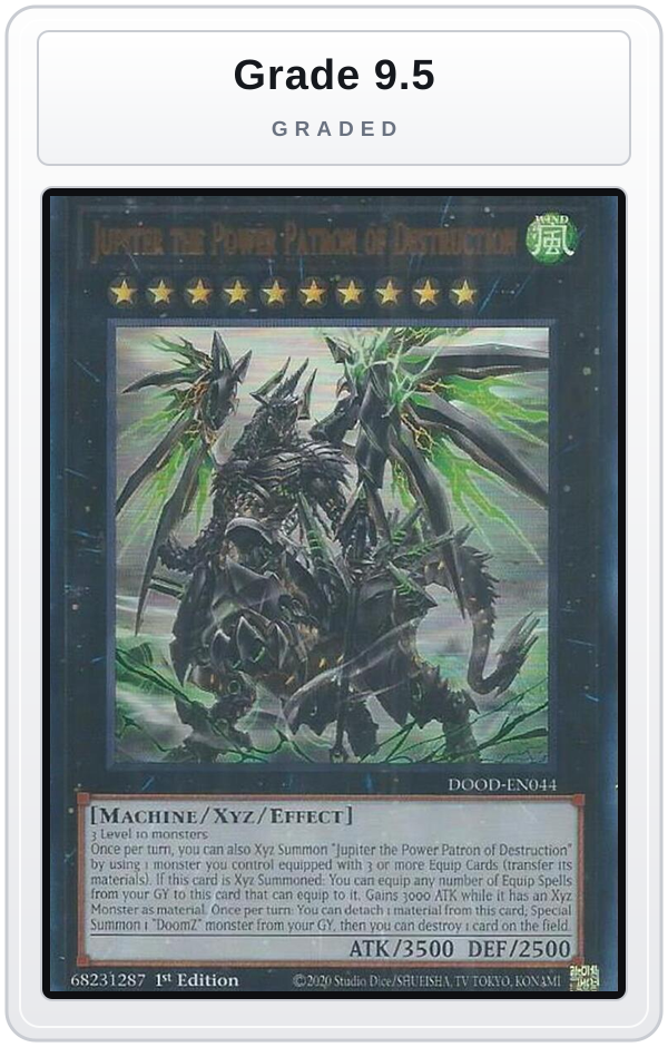 Graded - Jupiter the Power Patron of Destruction — Grade 9.5 graded overlay