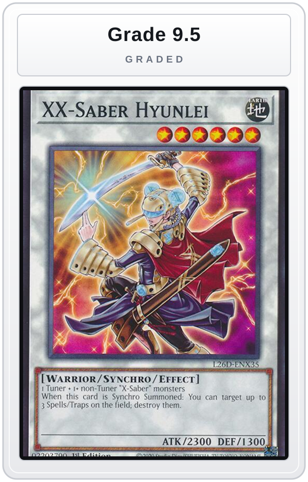 Graded - XX-Saber Hyunlei — Grade 9.5 graded overlay