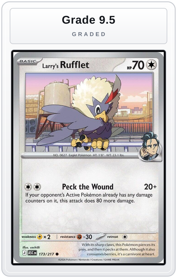 Graded - Larry's Rufflet — Grade 9.5 graded overlay