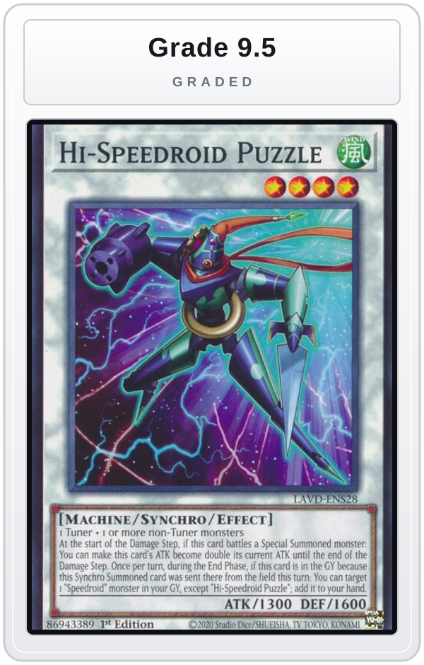 Graded - Hi-Speedroid Puzzle — Grade 9.5 graded overlay