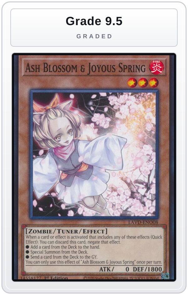 Graded - Ash Blossom & Joyous Spring (LAVD-ENO08) — Grade 9.5 graded overlay