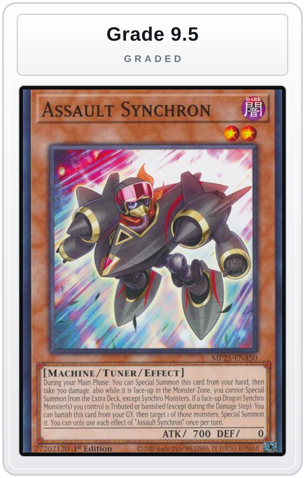 Graded - Assault Synchron — Grade 9.5 graded overlay