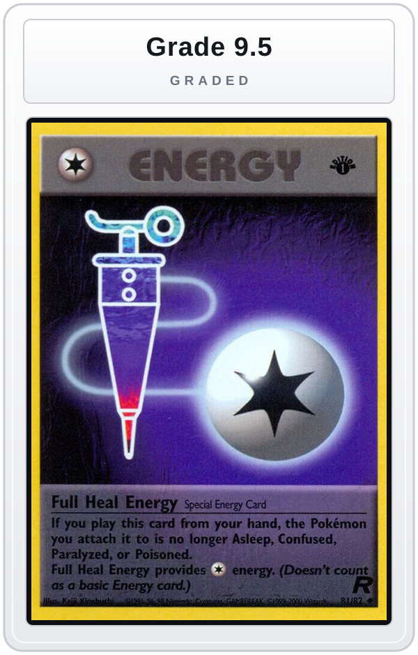 Graded - Full Heal Energy — Grade 9.5 graded overlay