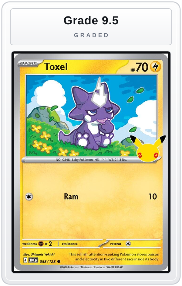 Graded - Toxel — Grade 9.5 graded overlay