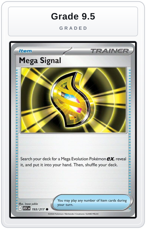 Graded - Mega Signal — Grade 9.5 graded overlay