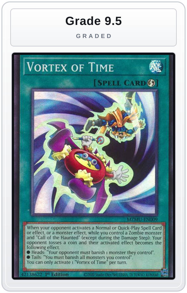 Graded - Vortex of Time — Grade 9.5 graded overlay