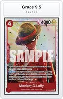 Graded - Monkey.D.Luffy — Grade 9.5 graded overlay