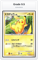 Graded - Pikachu — Grade 9.5 graded overlay