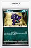 Graded - Sableye — Grade 9.5 graded overlay