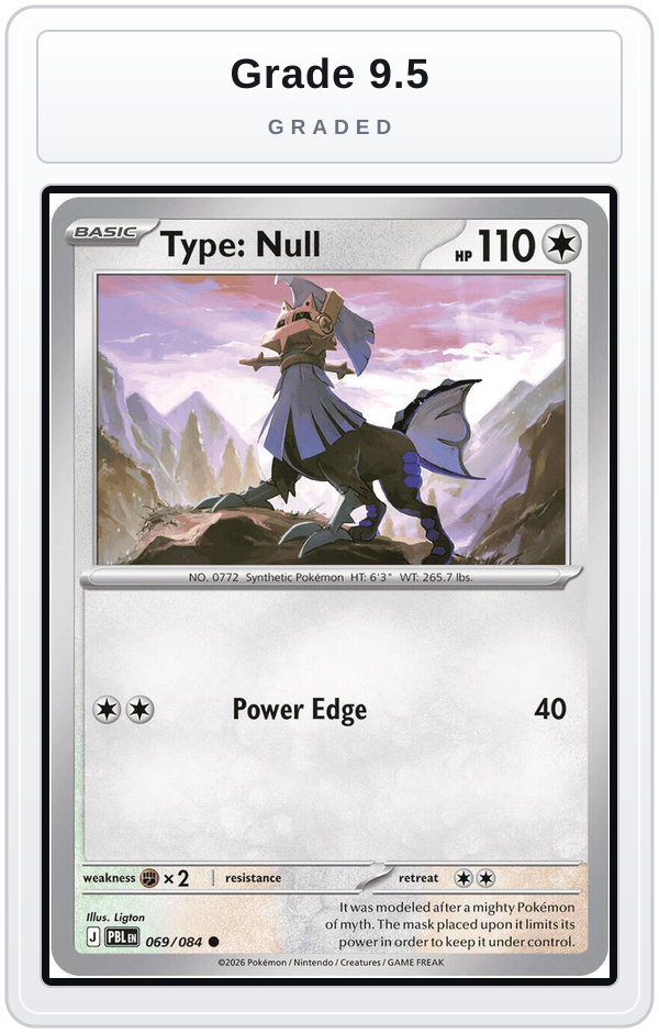 Graded - Type: Null — Grade 9.5 graded overlay