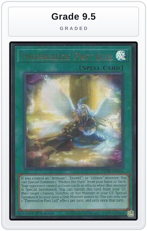 Graded - Theorealize Past Lull — Grade 9.5 graded overlay