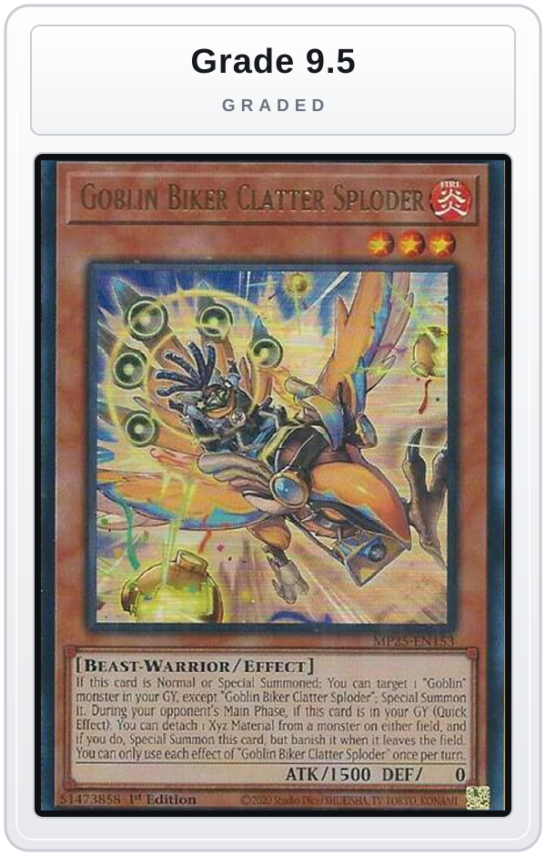 Graded - Goblin Biker Clatter Sploder — Grade 9.5 graded overlay