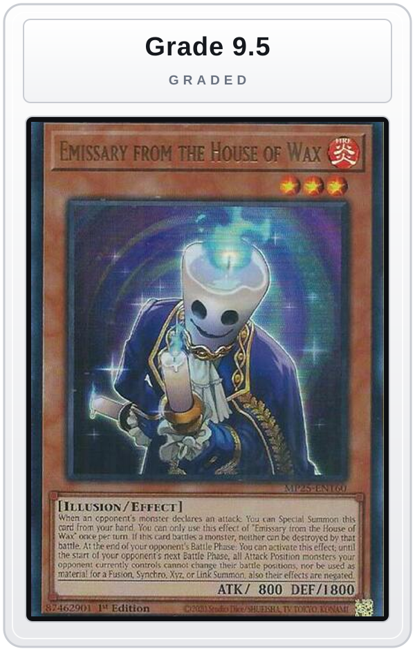 Graded - Emissary from the House of Wax — Grade 9.5 graded overlay
