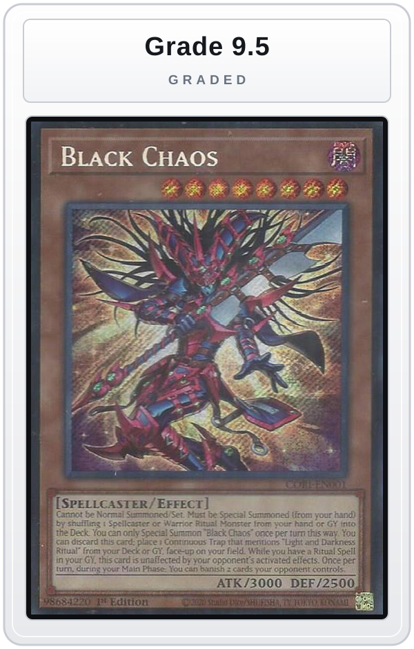 Graded - Black Chaos — Grade 9.5 graded overlay