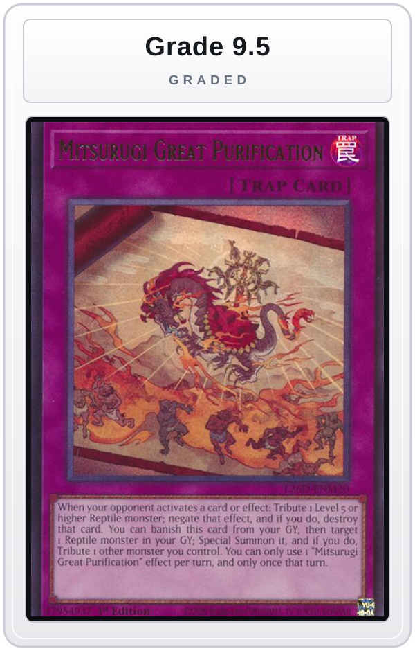 Graded - Mitsurugi Great Purification — Grade 9.5 graded overlay