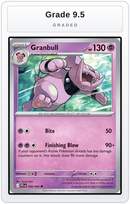 Graded - Granbull — Grade 9.5 graded overlay
