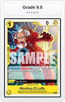 Graded - Monkey.D.Luffy (012) — Grade 9.5 graded overlay