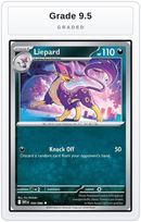 Graded - Liepard — Grade 9.5 graded overlay