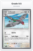 Graded - Unfezant — Grade 9.5 graded overlay