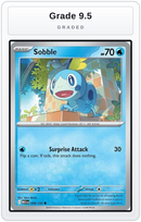 Graded - Sobble — Grade 9.5 graded overlay