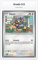 Graded - Aipom — Grade 9.5 graded overlay