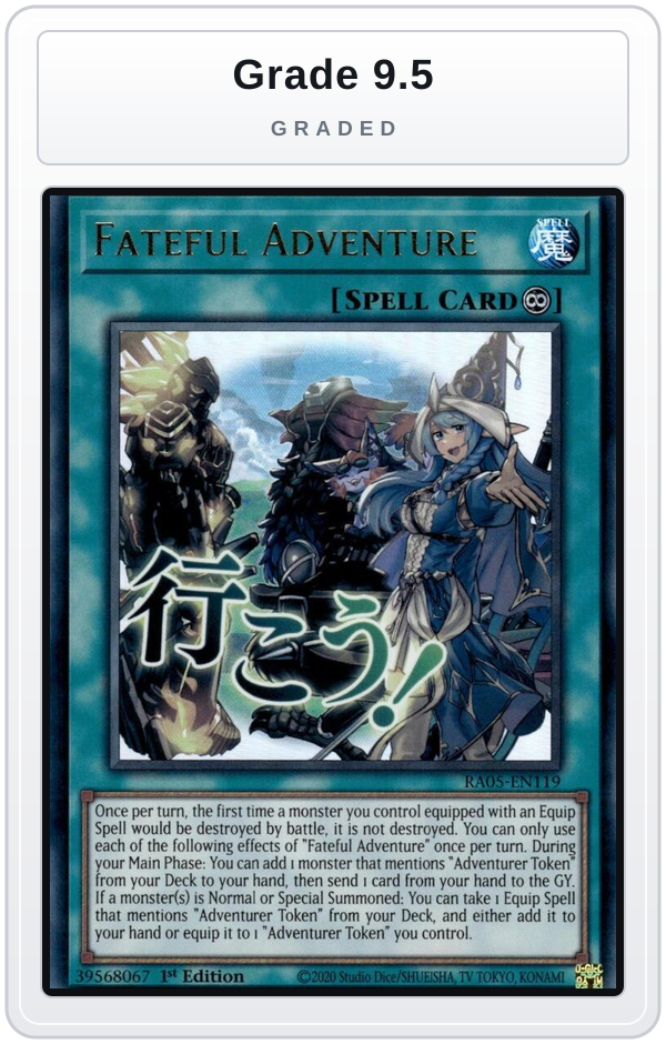 Graded - Fateful Adventure — Grade 9.5 graded overlay