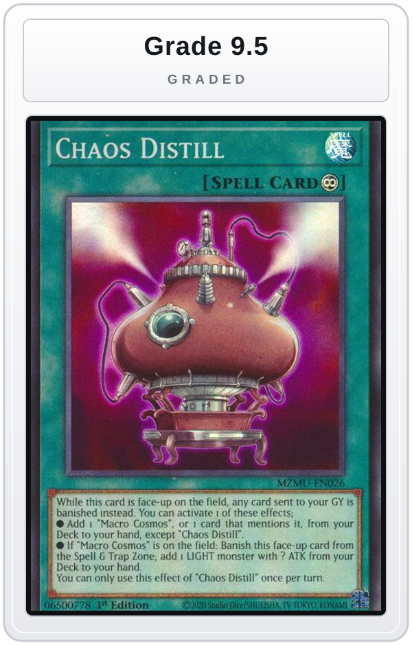 Graded - Chaos Distill — Grade 9.5 graded overlay