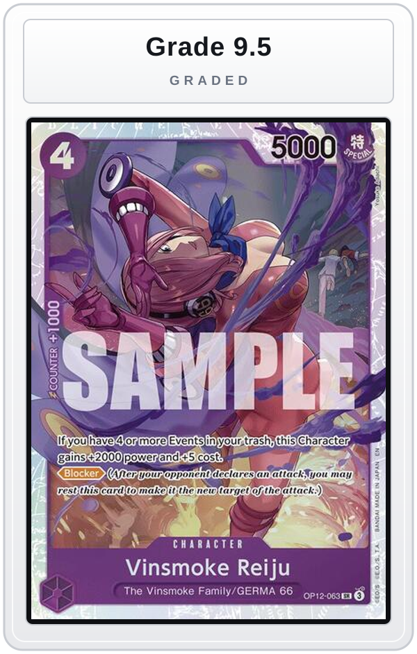 Graded - Vinsmoke Reiju — Grade 9.5 graded overlay