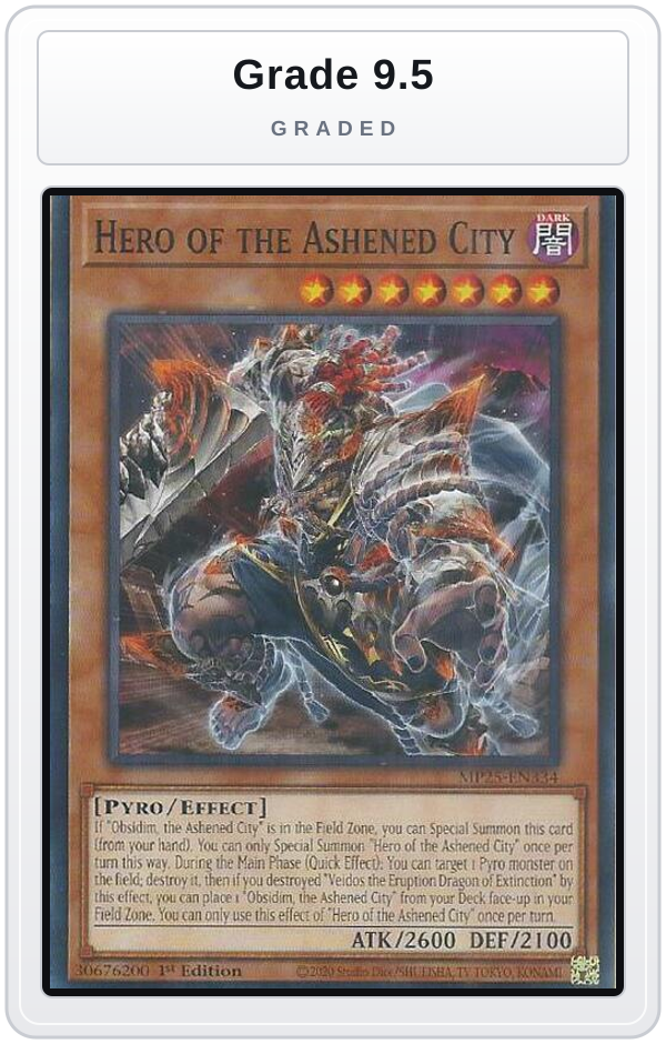 Graded - Hero of the Ashened City — Grade 9.5 graded overlay