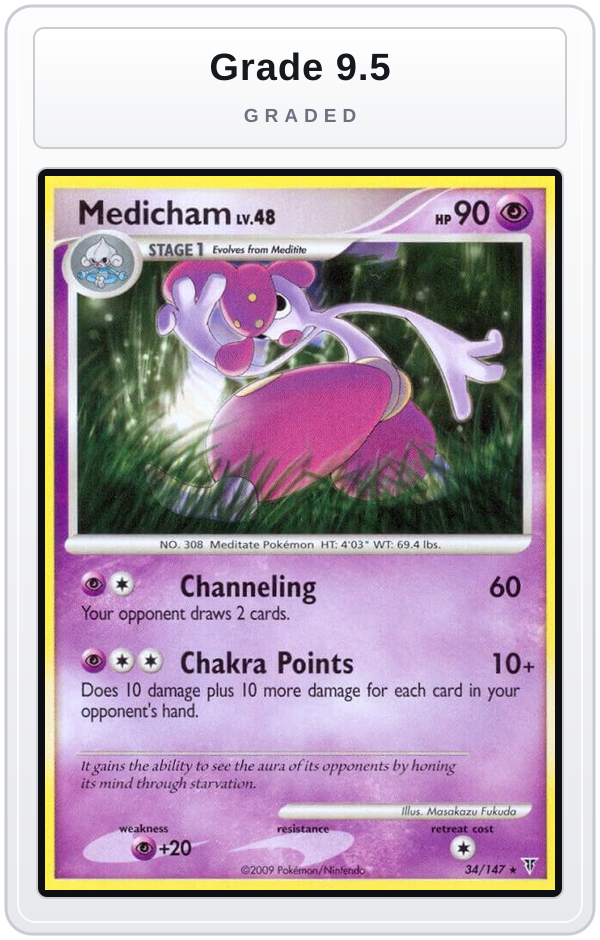 Graded - Medicham — Grade 9.5 graded overlay