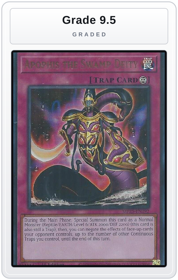 Graded - Apophis the Swamp Deity — Grade 9.5 graded overlay