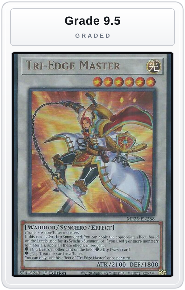 Graded - Tri-Edge Master — Grade 9.5 graded overlay
