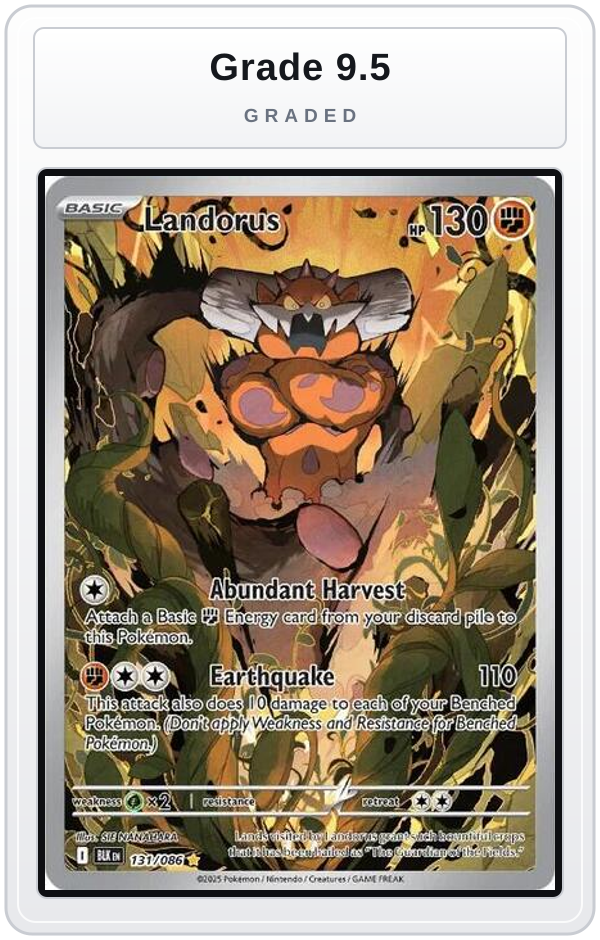 Graded - Landorus - 131/086 — Grade 9.5 graded overlay