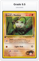 Graded - Brock's Mankey (67) — Grade 9.5 graded overlay