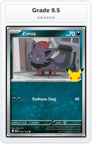 Graded - Zorua — Grade 9.5 graded overlay
