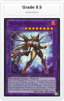 Graded - Masked HERO Atomic — Grade 9.5 graded overlay