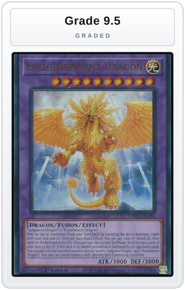 Graded - Enlightenment Dragon — Grade 9.5 graded overlay
