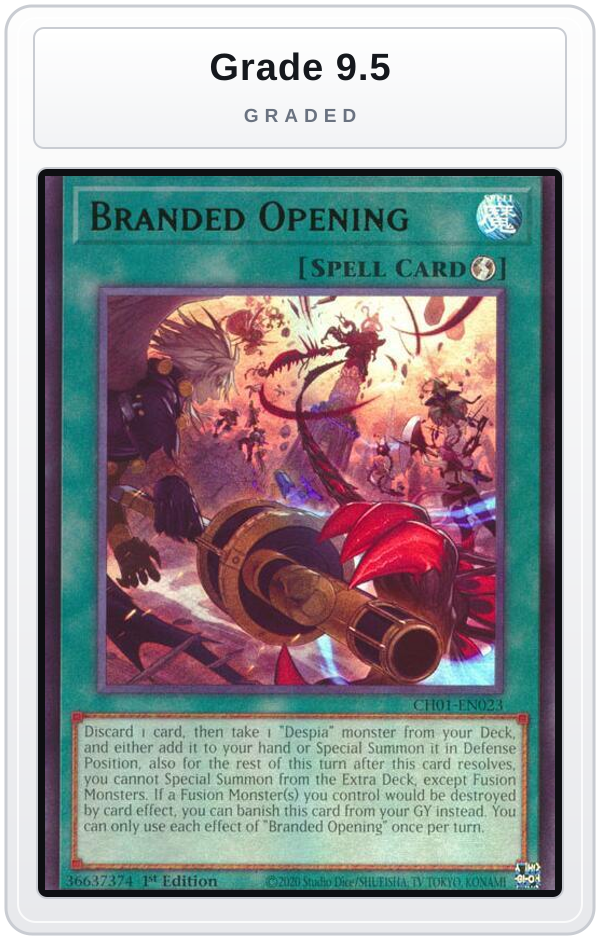Graded - Branded Opening — Grade 9.5 graded overlay