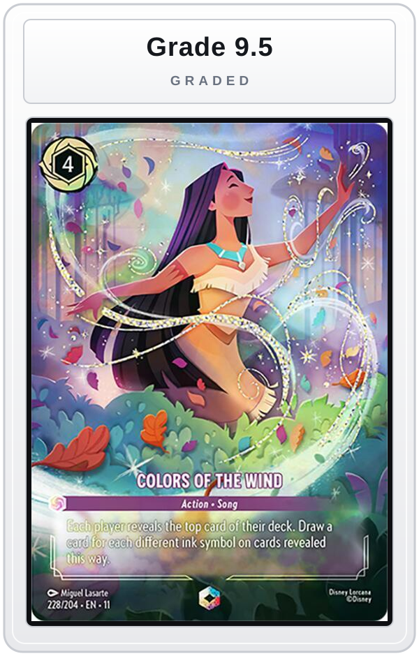 Graded - Colors of the Wind (Enchanted) — Grade 9.5 graded overlay