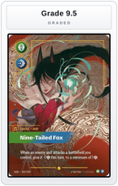 Graded - Ahri - Nine-Tailed Fox (Overnumbered) — Grade 9.5 graded overlay