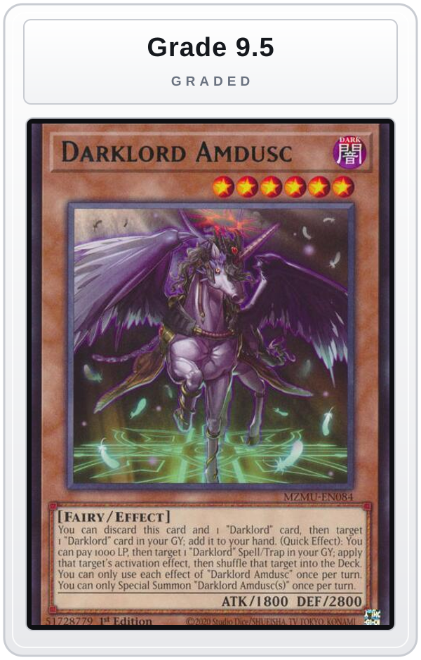 Graded - Darklord Amdusc — Grade 9.5 graded overlay