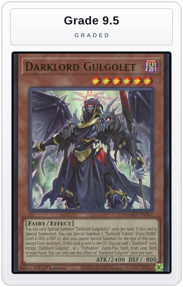 Graded - Darklord Gulgolet — Grade 9.5 graded overlay