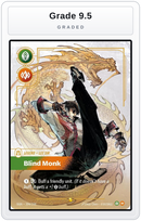 Graded - Lee Sin - Blind Monk (Overnumbered) — Grade 9.5 graded overlay