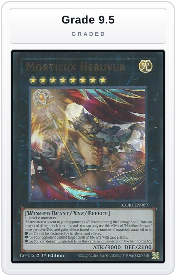 Graded - Mortilux Heruvur — Grade 9.5 graded overlay